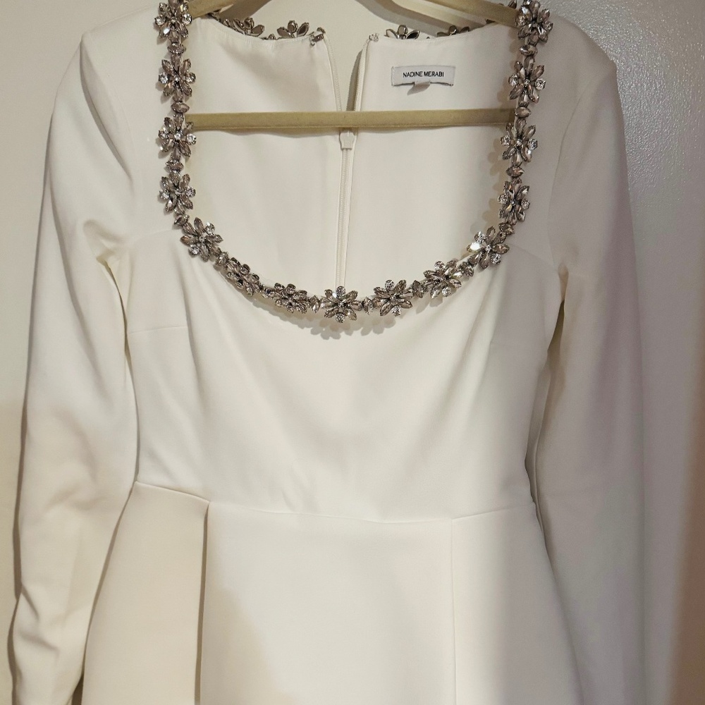Nadine Merabi white dress